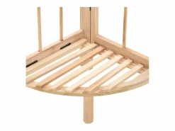 Hot vidaxl Estante de esquina de madera de cedro 27x27x110 cm Beige