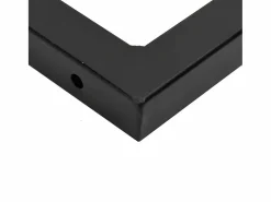 vidaxl Estante de lavabo de pared de acero y madera maciza de haya