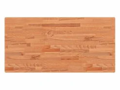 vidaxl Estante de lavabo de pared de acero y madera maciza de haya