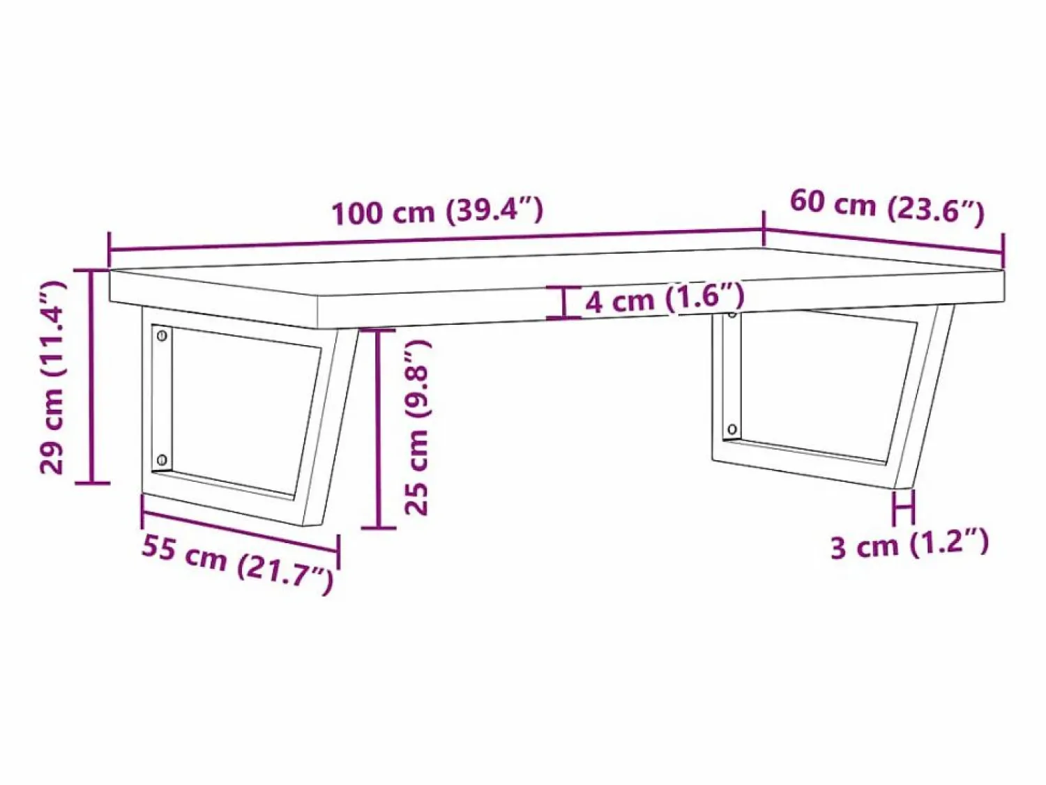 Online vidaxl Estante de lavabo de pared de acero y madera maciza de haya Marru00f3n