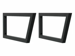 vidaxl Estante de lavabo de pared acero y madera maciza de acacia