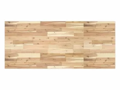 vidaxl Estante de lavabo de pared acero y madera maciza de acacia