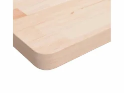 Sale vidaxl Estante de lavabo de pared de acero y madera maciza de roble Marru00f3n