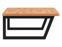 Online Estante de lavabo de pared de acero y madera maciza de haya Estantería Sobre Inodoro