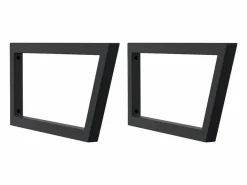 Outlet vidaxl Estante de lavabo de pared acero y madera maciza de acacia Marru00f3n