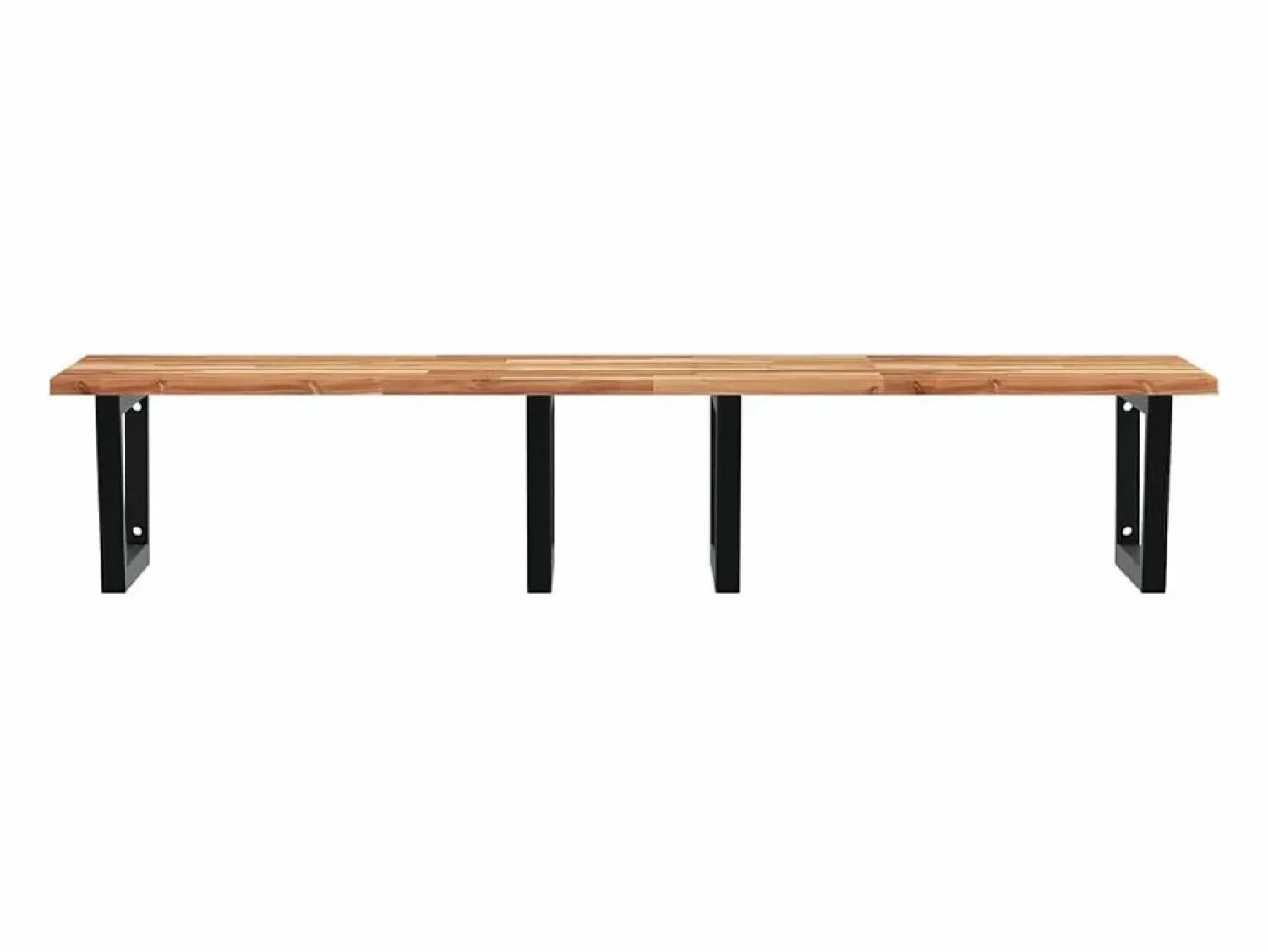 Online Estante de lavabo de pared acero y madera maciza de acacia Estantería Sobre Inodoro