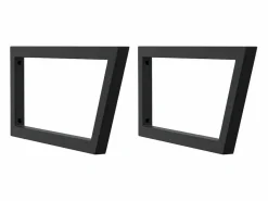 Online Estante de lavabo de pared acero y madera maciza de acacia Estantería Sobre Inodoro