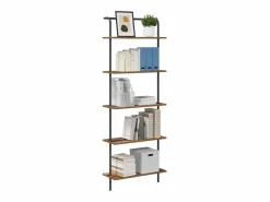 Clearance Clicnbuy Estante de libros Madera vieja 60 x 24 x 168 cm Marru00f3n