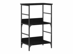 Hot Clicnbuy Estante de libros Roble 50x33x188.5cm Negro