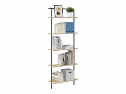 Outlet Clicnbuy Estante de libros Roble Sonoma 60 x 24 x 168 cm Marru00f3n