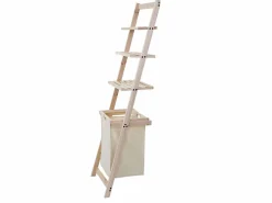 Clearance MCW Estante escalera -B59 Cesto para ropa sucia Marru00f3n / Beige