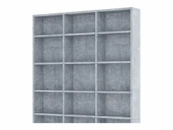 Hot Vicco Estante para CDs hormigón 102x16x178 jukebox Gris claro