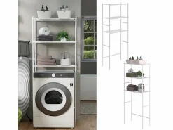 Online Vicco Estante para lavadora 66x30x162 miso Blanco