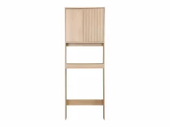 Sweeek Estantería / mueble wc escandinavo decorado en madera natural