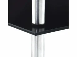 Clicnbuy Estantería 3 niveles cristal templado 30x30x67 cm Negro