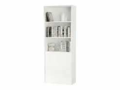 Sale Estantería, Aglomerado y Melamina Alta Densidad, Soft, 196.5 x 75.5 x 33 cm Blanco