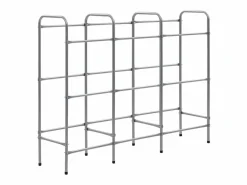 Estantería almacenaje para 9 cajas acero 145x33x116 cm ES963189 Plateado