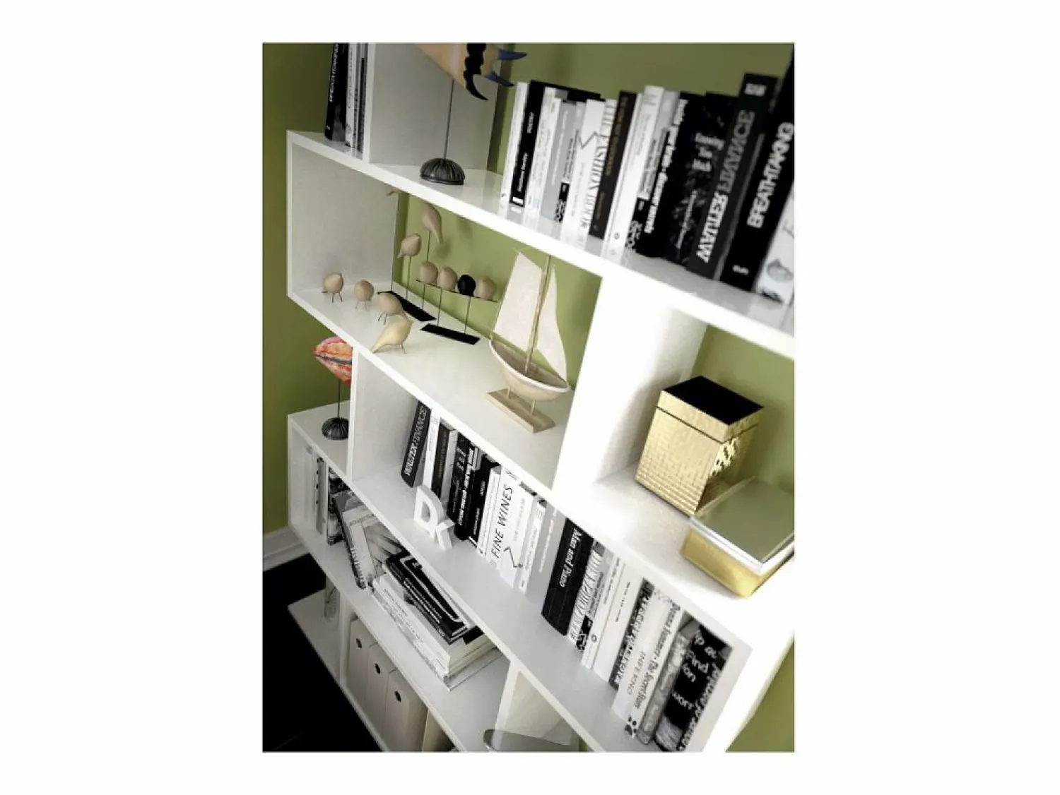 Clearance Estantería alta Ibros en brillo 190 cm(alto)80 cm(ancho)25 cm(fondo). . Estantería