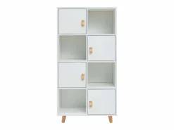 Hot Estantería Anzio Blanca c/ 4 Puertas y 4 Estantes Estantería