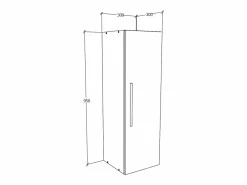 VCM Estantería Arila Blanco AL. 95 x AN. 30 x P. 30 cm