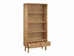 vidaxl Estantería con 2 cajones OTTA madera maciza de pino marrón