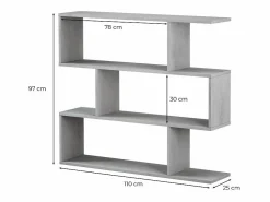 Outlet Estantería con 3 compartimentos - L110 cm - Athena Estantería