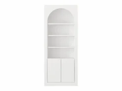 Discount Vente-unique Estantería con 4 estantes y 2 puertas - - CYMORA Blanco