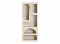 Clearance Vente-unique Estantería con 5 huecos - Efecto mármol - LUELA Beige