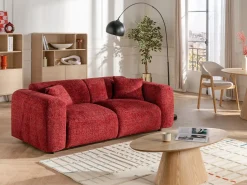 Vente-unique Estantería con 2 puertas y 4 estantes - Natural - JALEMO Color natural claro