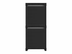 Clicnbuy Estantería de 6 cubos con cajas tela negra 103x30x72,5 cm