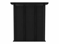 Clicnbuy Estantería de 4 cubos con cajas de tela negra 69x30x72,5 cm