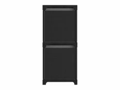 Clearance Clicnbuy Estantería de 5 cubos con cajas tela negra 103x30x72,5 cm Negro
