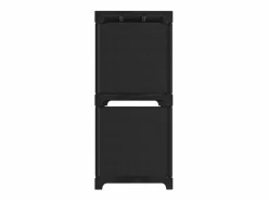 Hot Estantería de 5 cubos de tela negra 103x30x72,5 cm Estantería