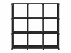 Online Estantería de 9 cubos de tela negra 103x30x107,5 cm Estantería