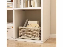 Hot ESTANTERÍA DE 6 ESTANTES PARA LIBROS ARMARIO ABIERTO MODERNO LOFT 100x67x30 cm Blanco