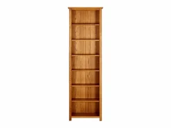 Best Estantería de 7 niveles madera maciza de roble 60x22x200 cm Vitrina