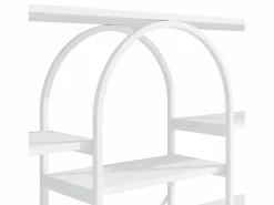 Hauss Spole Estantería de acero y MDF de 160 x 30 x 180 cm - Diseño rectangular y arqueado - Color