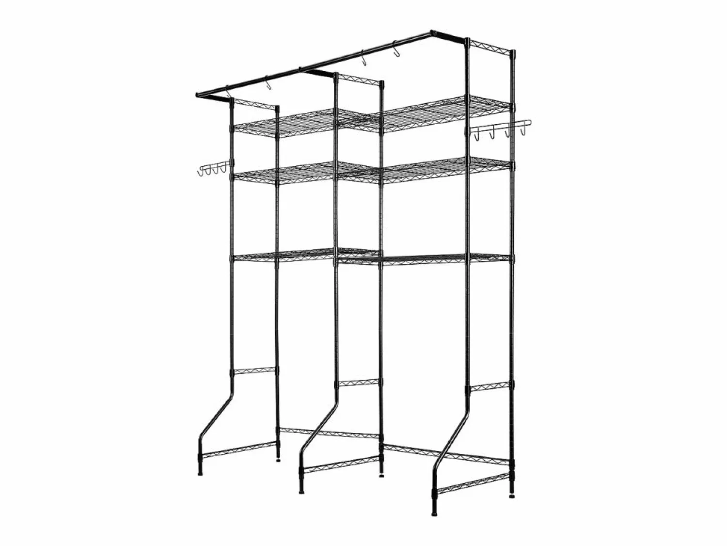Hot Estantería de Almacenamiento SucceBuy, para Lavadora y Secadora, 6 Niveles, Mueble Para Lavadora