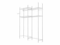 Estantería de Almacenamiento SucceBuy, para Lavadora y Secadora, 4 Niveles, Blanca