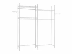 Estantería de Almacenamiento SucceBuy, para Lavadora y Secadora, 4 Niveles, Blanca