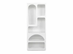 Vente-unique Estantería de diseño con 5 huecos - - LUELA Blanco