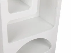 Vente-unique Estantería de diseño con 5 huecos - - LUELA Blanco
