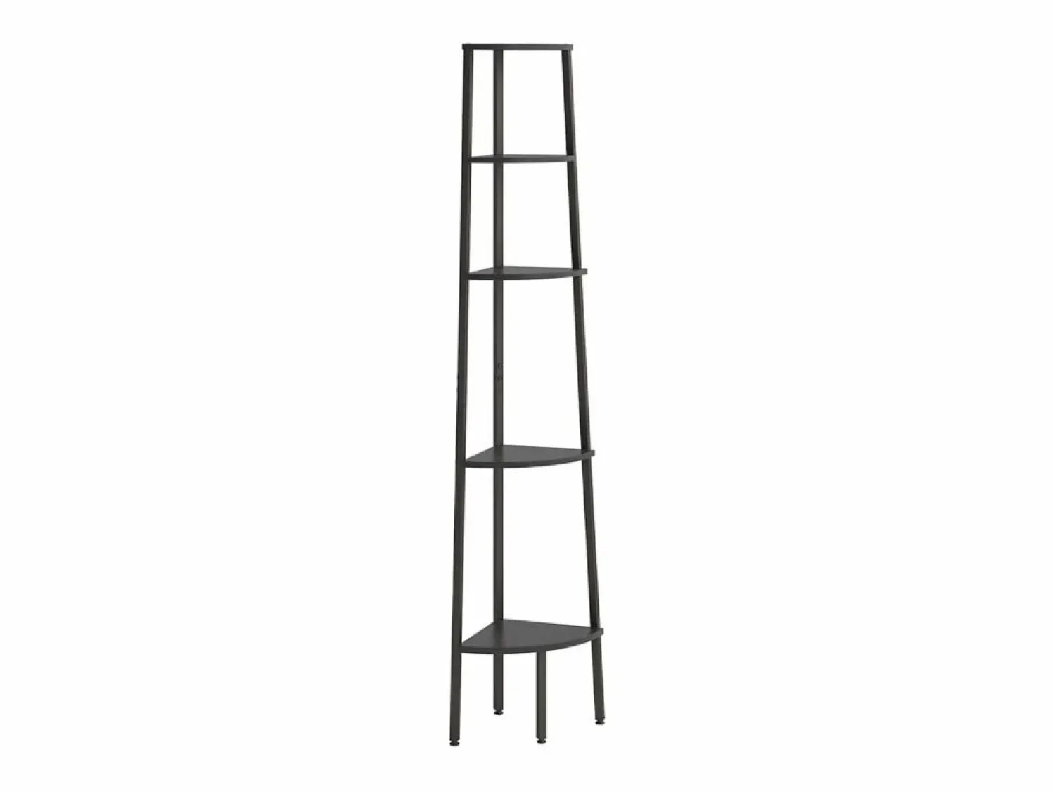 Hot Clicnbuy Estantería de esquina de 5 niveles negra 45,5x31,5x180 cm Negro