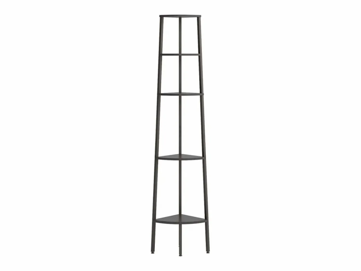 Hot Clicnbuy Estantería de esquina de 5 niveles negra 45,5x31,5x180 cm Negro