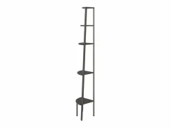 Hot Clicnbuy Estantería de esquina de 5 niveles negra 45,5x31,5x180 cm Negro