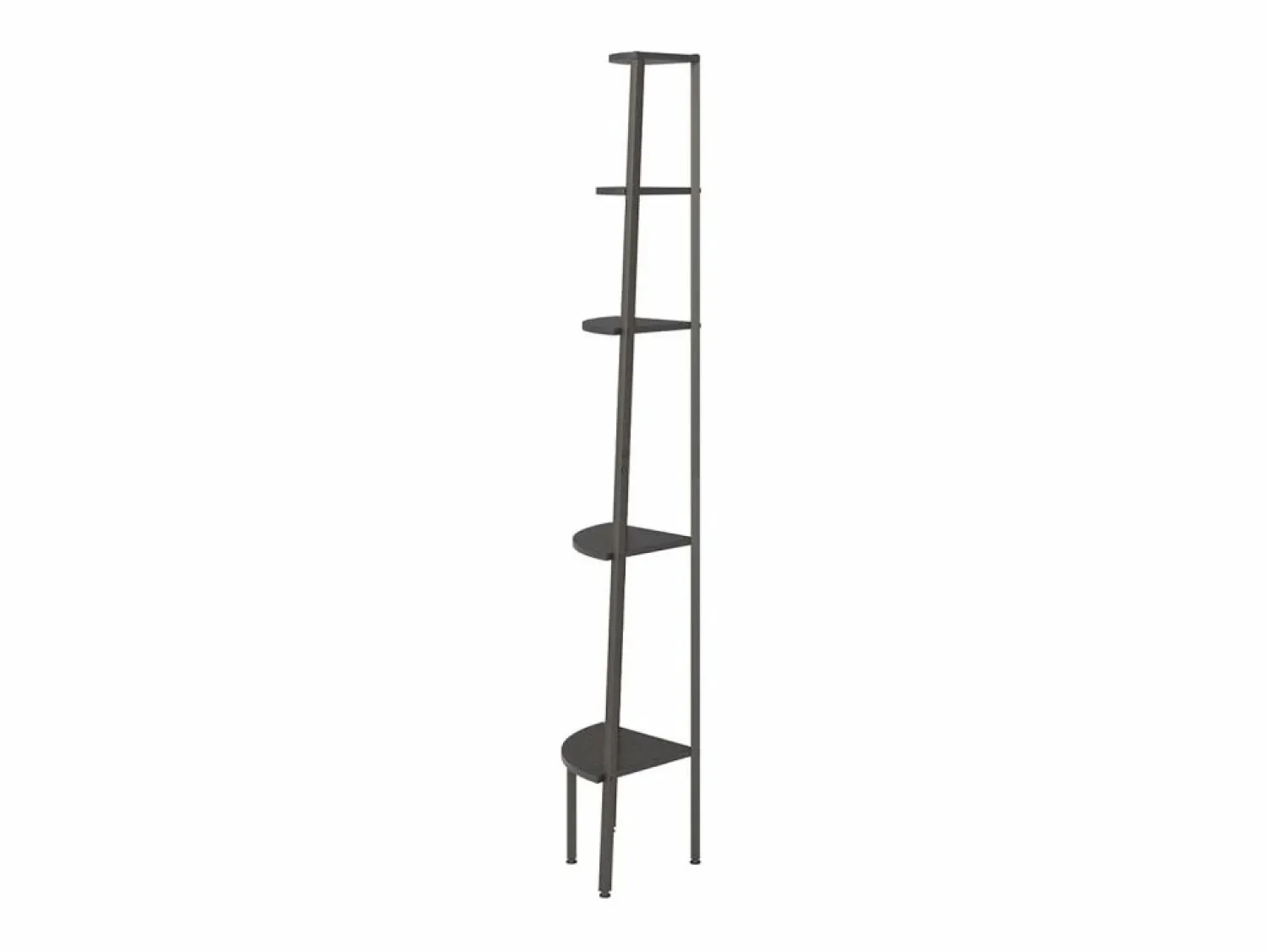 Hot Clicnbuy Estantería de esquina de 5 niveles negra 45,5x31,5x180 cm Negro