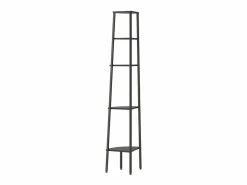 Hot Clicnbuy Estantería de esquina de 5 niveles negra 45,5x31,5x180 cm Negro