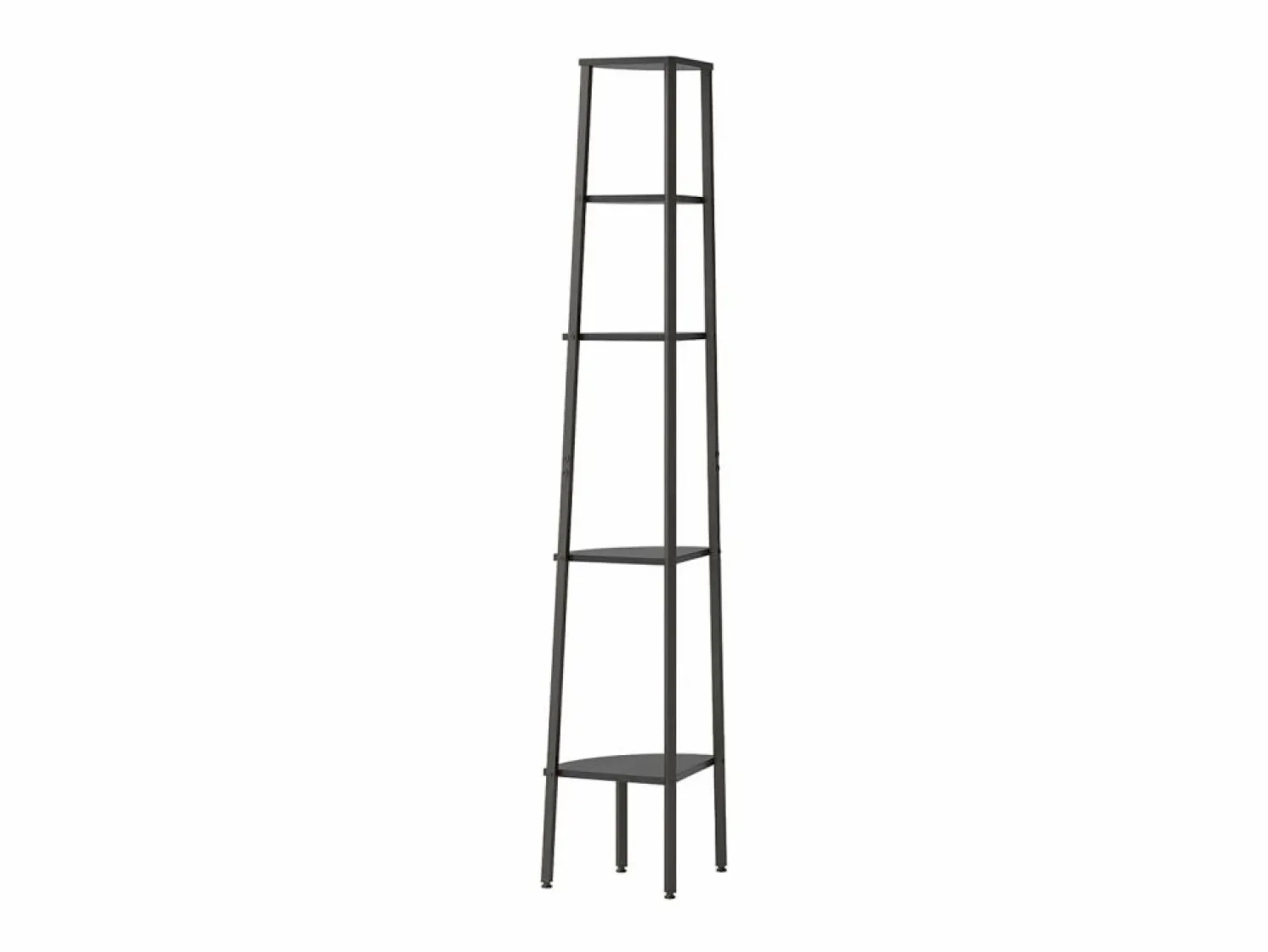 Hot Clicnbuy Estantería de esquina de 5 niveles negra 45,5x31,5x180 cm Negro
