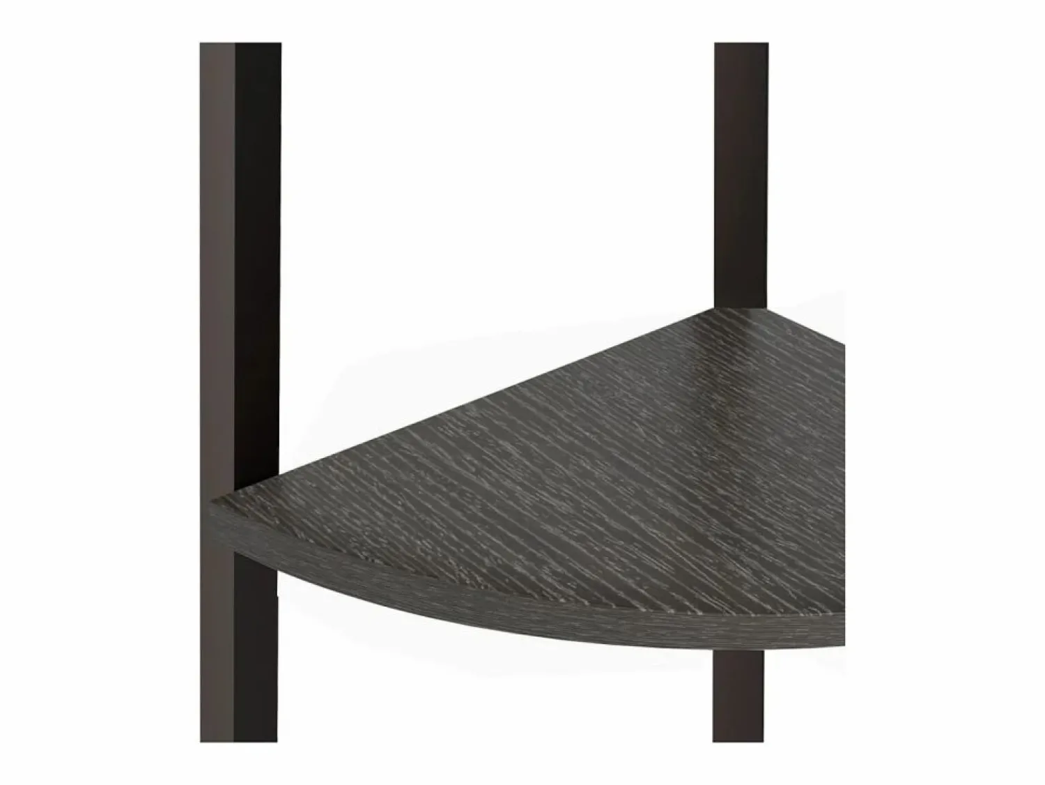 Hot Clicnbuy Estantería de esquina de 5 niveles negra 45,5x31,5x180 cm Negro