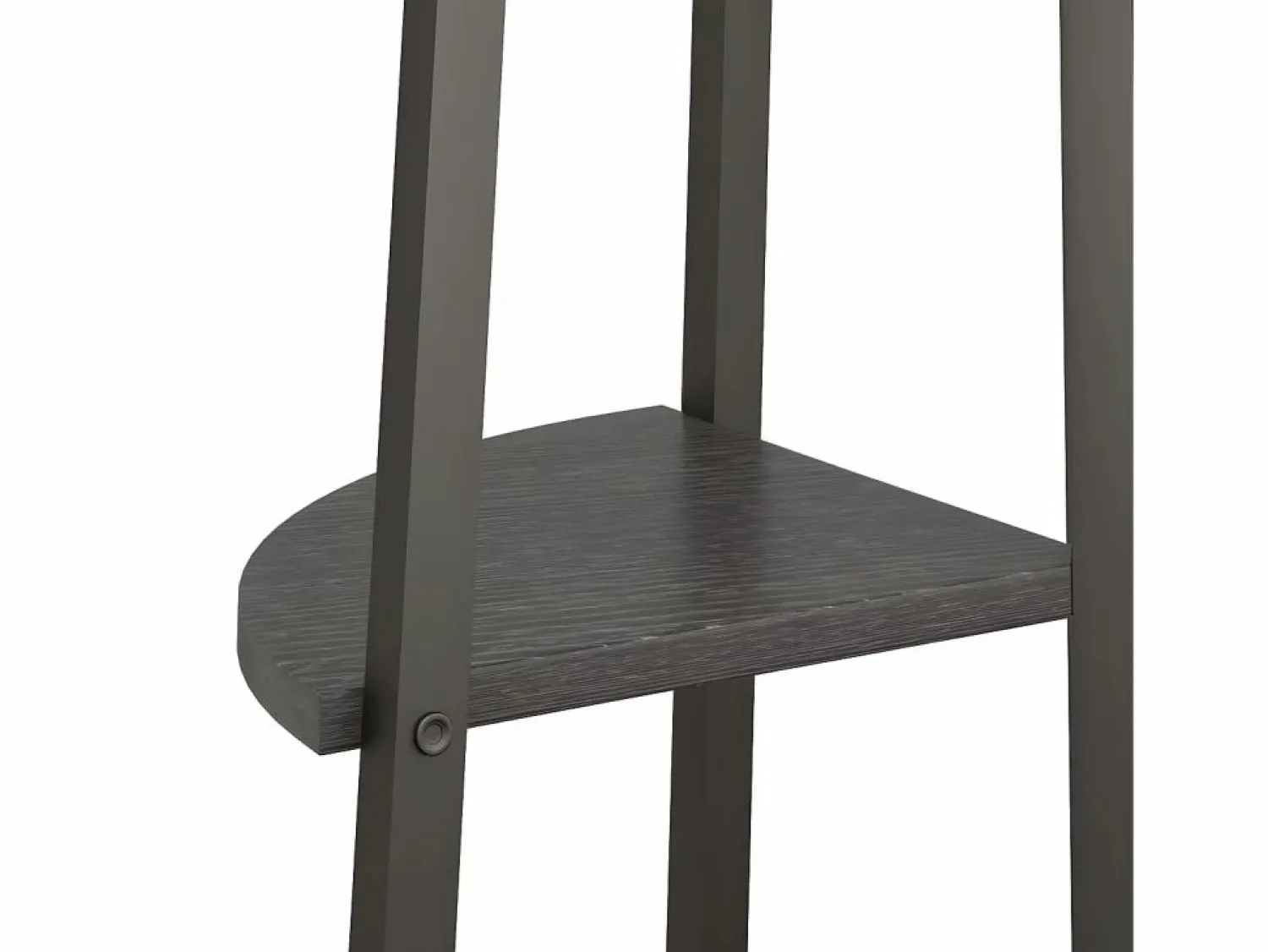 New Clicnbuy Estantería de esquina de 4 niveles negra 45,5x31,5x150 cm Negro
